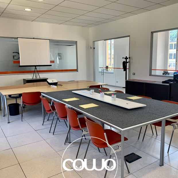 spazio aula corsi coworking como centro